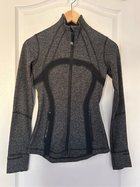 Lululemon Black & White / Grey Herringbone Define Jacket